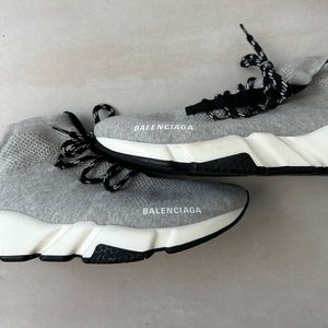 Blenciaga gray speed trainers like new
